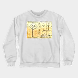 Trees and mountains Crewneck Sweatshirt